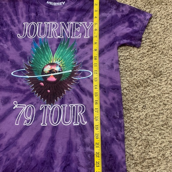 JOURNEY “79 Tour” Sz S Tye-Dyed Colorful Band T-Shirt - Picture 8 of 9